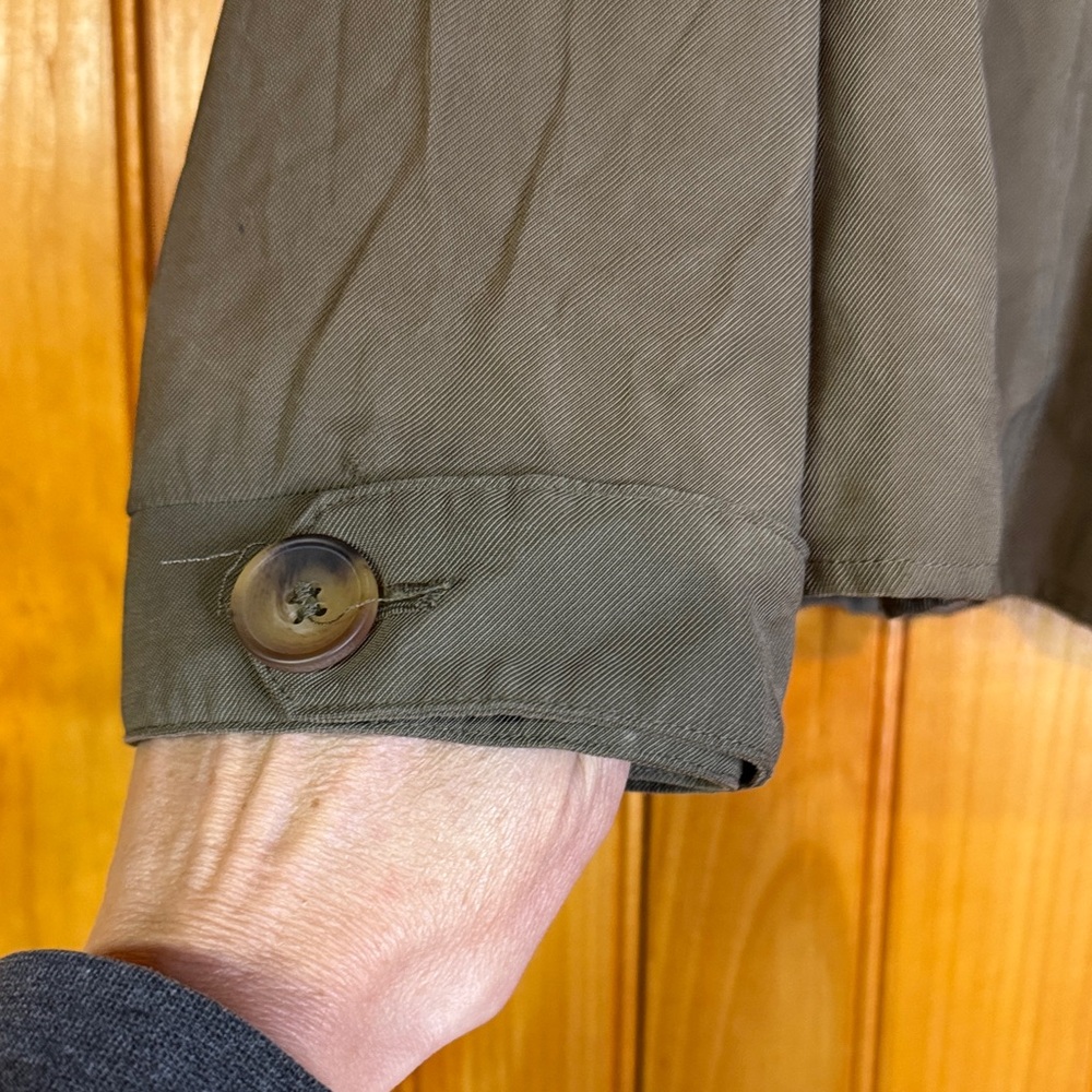 Zara Olive Green Casual Peplum Jacket - Picture 6 of 9